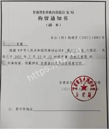 甘肃东乡猥亵侄子案